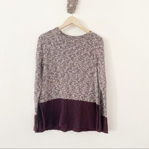 LL Bean Signature Color Block Crewneck Sweater